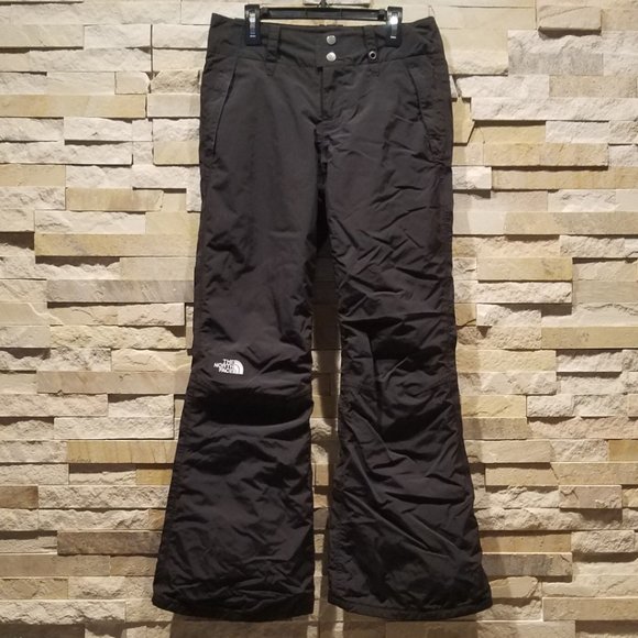 North Face XS Womens Black Snowboard Snow Ski Waterproof Winter Skiing Pants TNF - Picture 1 of 5